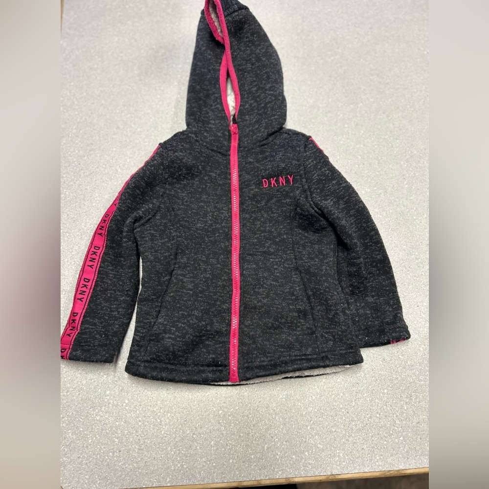DKNY girls size 4 sweater hoodie